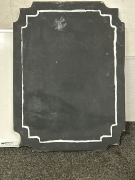 2 COLLAGE PHOTO FRAMES, CHALKBOARD WOOD SLAB, FOOTBALL WALL SIGN AND DRY ERASE BOARD - 4