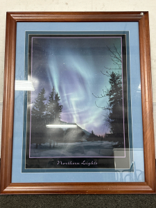 FRAMED NORTHERN LIGHTS PRINT (25”x31”)