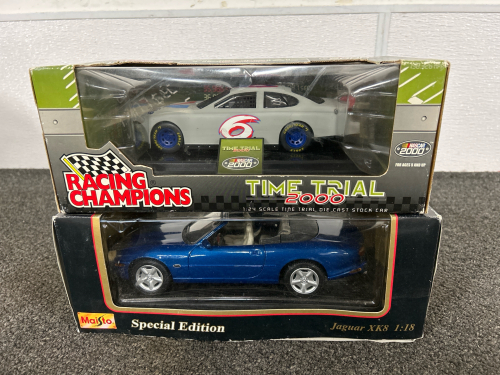 #6 NASCAR TIME TRIAL 2000 DIE-CAST CAR AND MAISTO SPECIAL EDITION JAGUAR XK8 DIE-CAST CAR