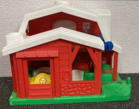 FISHER PRICE LITTLE PEOPLE TOY BARN, VEGGIE TAILS DVDS, THE BERENSTAIN BEARS DVD, THE SIX PILLARS OF CHARACTER DVD AND MORE - 6