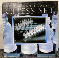 MADE BY ME SAND DOUGH POTTERY PRESS, LIMITED EDITION ELEGANT GLASS CHESS SET - 3