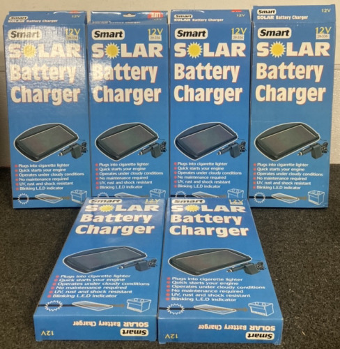 (6) SMART SOLAR 12V BATTERY CHARGERS