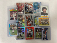 (14) COLLECTIBLE SPORTS CARDS: WILLIAMS, HILL, ELWAY, LAWRENCE, BURROW AND OTHERS