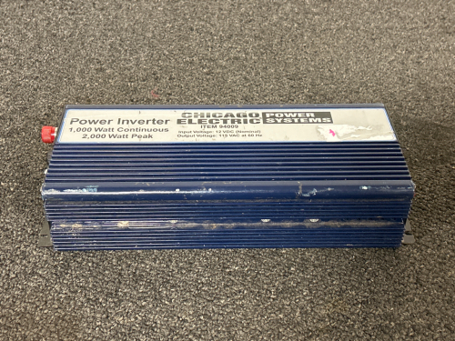 CHICAGO ELECTRIC POWER SYSTEMS 1000 WATT POWER INVERTER- UNABLE TO TEST