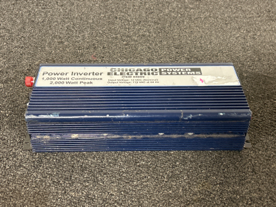 CHICAGO ELECTRIC POWER SYSTEMS 1000 WATT POWER INVERTER- UNABLE TO TEST