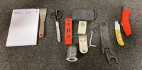 (1) HOBBY KNIFE SET, (1) HILLMAN DOOR SECURITY GUARD, AND MORE - 2