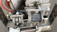 HUSKEY AIR OPERATED DIAPHRAGM PUMP AND (2) AIR HOSES - 2