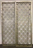 (2) PIER 1 IMPORTS TRELLIS METAL WALL PANELS (44X16”)