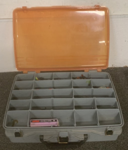 (1) LARGE DOUBLE ACTION PLANO TACKLE BOX