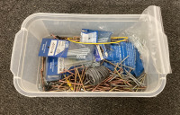 (1) LITTLEFUSE VALUE PACK OF 40 FUSES, (1) PRESSURE GAUGE, (1) BIN OF SCREWS AND NAILS, ELECTRIC WIRE AND MORE - 3