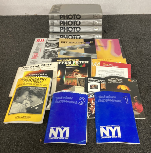 (1) BOX OF PHOTOGRAPHY BOOKS INCLUDING “THE PHOTO” VOLUMES (1,2,6,7), AND MORE