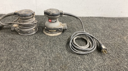 (2) Porter Cable Orbit Palm Sanders