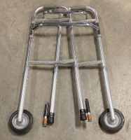 (1) INVACARE CORPORATION METAL WALKER WITH (2) FRONT WHEELS - 4