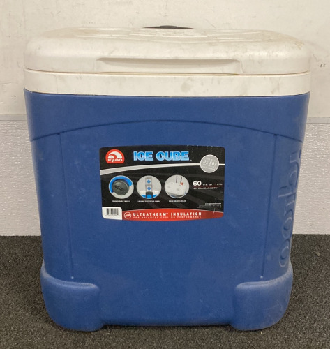 (1) IGLOO ICE CUBE ULTRATHERM INSULATION COOLER ON WHEELS WITH DRAINAGE SPOUT