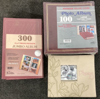 BIN INCLUDING PHOTO ALBUMS FOR 4X6”, 5X7”, 8X10” AND MORE - 3