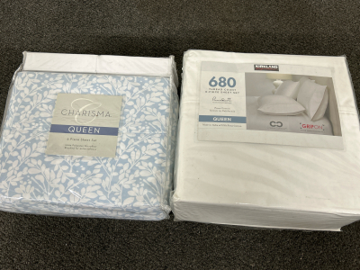 2 SETS OF BRAND NEW QUEEN SIZE SHEET SETS