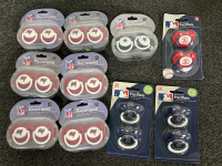 10 UNUSED PACIFIERS: TAMPA BAY BUCKANEERS (6), DALLAS COWBOYS (1), BOSTON RED SOX (1) AND DETROIT TIGERS (2)