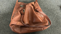 5 PURSES AND 2 WALLETS-MAUVE PURSE IS COACH, COUPLE PURSES ARE LEATHER - 5