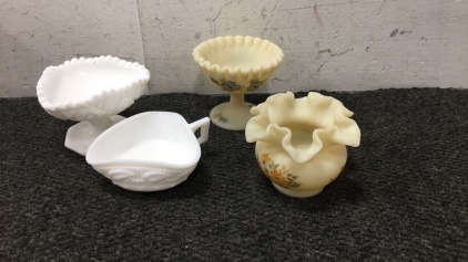 Milk Glass And Other Glassware
