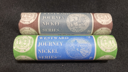 (2) $2 Sets of 2005 Westward Journey Nickel Series: (1) D, (1) P