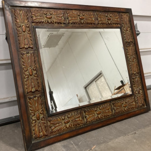 Large Metal Framed Wall Mirror