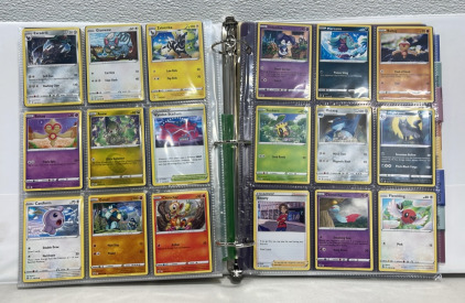 (177) Total Near Mint Pok&eacute;mon Cards W/ Binder. A Lot Of Rare And Holos