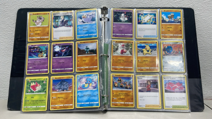 (177) Total Near Mint Pok&eacute;mon Cards W/ Binder. A Lot Of Rare And Holos