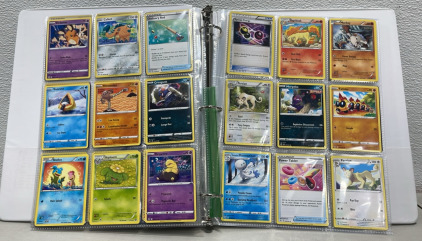 (177) Total Near Mint Pok&eacute;mon Cards W/ Binder. A Lot Of Rare And Holos