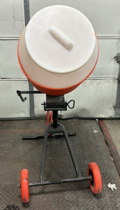 Kushlan Products Plastic Barrel Industrial Concrete Mixer