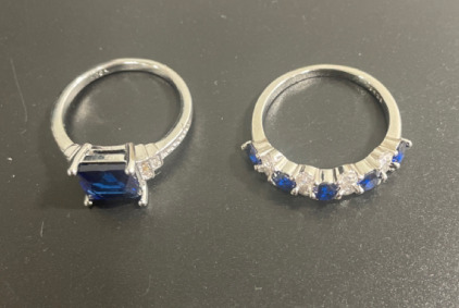 (2) Beautiful .925 Rings Size.8 & Size.9