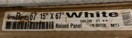 (2) Raised Panel Shutter Pair (SP12)