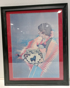 25"×31" Beautiful Framed Native American Print