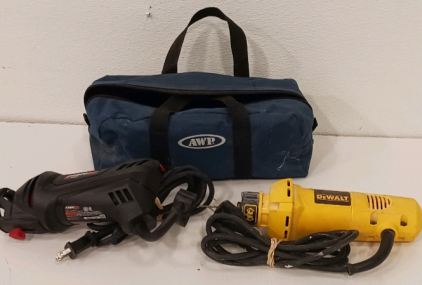 (1) Rotozip Rotosaw (1)Dewalt Rotosaw W/ AWP Bag