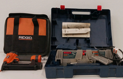 (1) Ridgid Finish Stapler (1) Bosch Fine Cut