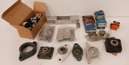 (1)Box Of Vacuum Line Attachments (10) Box's Of Bearings & More