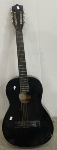 Serenade Black Guitar w/ 4 Strings Missing 2