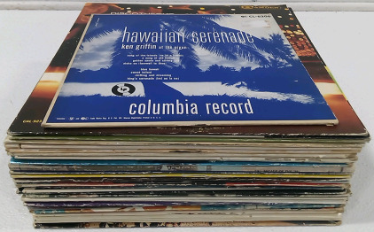 (30) Polka, Jazz, and Hawaiian Vinyl Records
