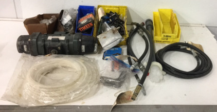 Assorted Industrial Equipment Including Hydraulic Hoses, Timken Bearings, Master Links With Some Pins And More