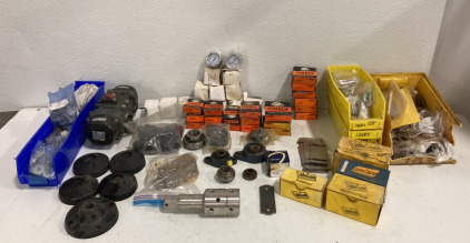 (26) Assorted Bearings (14) Pressure Gauges And More!
