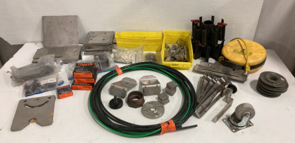 Assorted Industrial Hardware (4) Assorted Industrial Bearings And More!