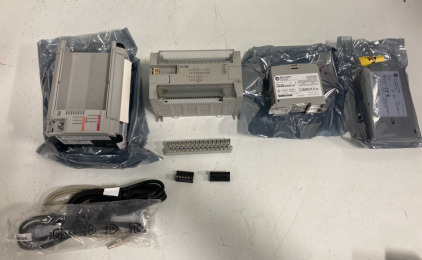 (4) Asorted Micro Logix Parts with Cables
