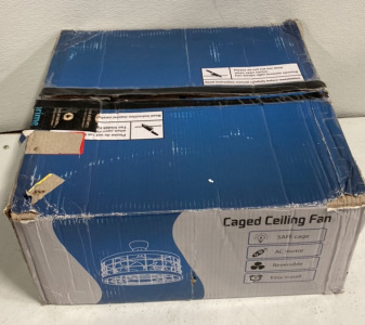 (1) Caged Ceiling fan