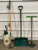 Show Shovel, Manual Edger, RoundUp Sprayer, Long Handle Cultivator