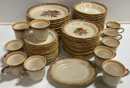 59pc Mikasa Whole Wheat Dish Set
