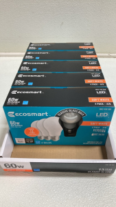 (5) 4pk Boxes of 60w EcoSmart Light Bulbs