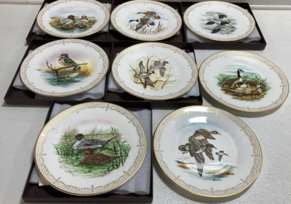 (8) Edward Marshall Boehm Water Bird Collectible Plates