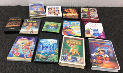 Various Disney Movies, Videotapes and DVDS