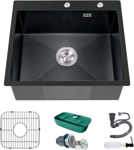 VALISY Stainless Steel Sink Black Finish