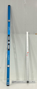 (1) 6&rsquo; Level (1) 58&rdquo; Adjustable T-Square