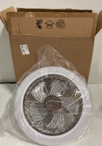 (1) Flush Mount Led Ceiling Fan